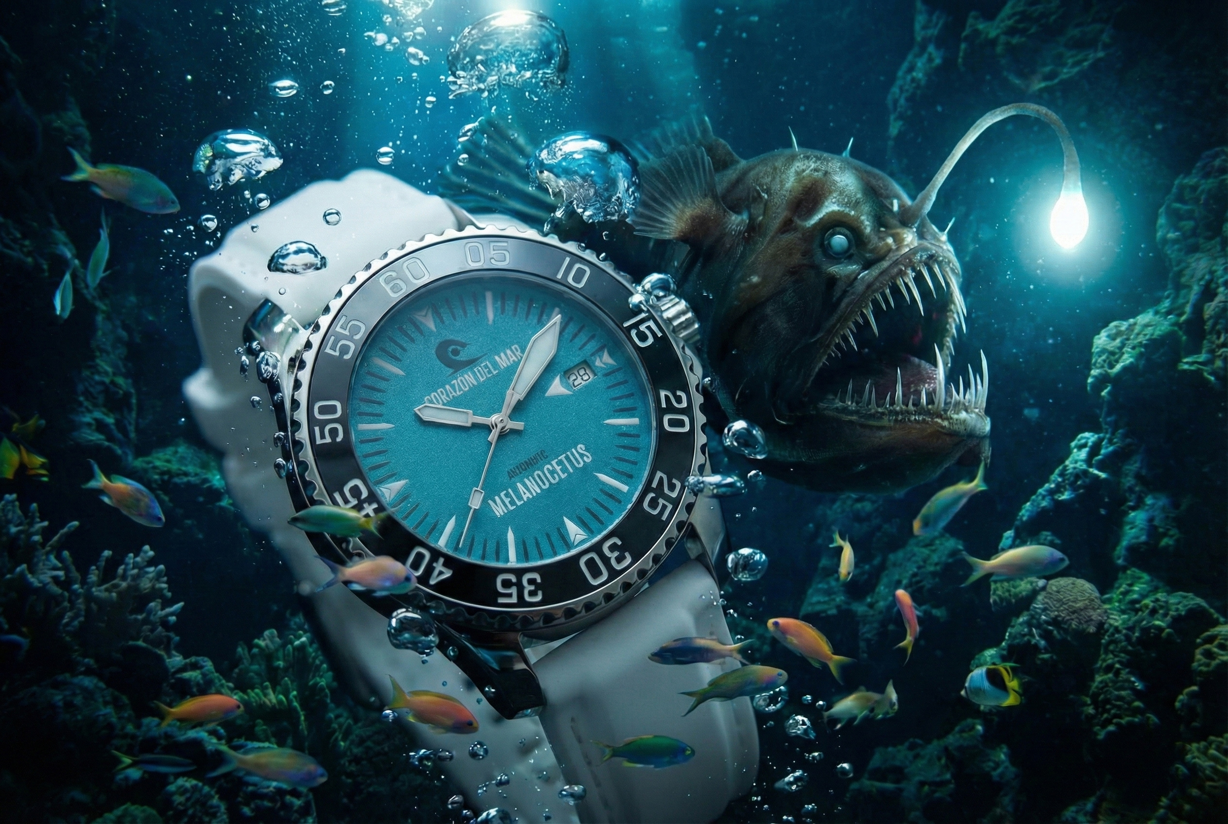 Corazón del Mar Melanocetus Taucheruhr