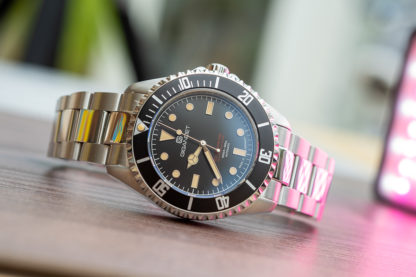 GIGANDET Herrenuhr Automatik Saphirglas SEA GROUND 300 Schwarz