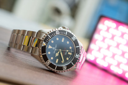 GIGANDET Herrenuhr Automatik Saphirglas SEA GROUND 300 Schwarz – Bild 2