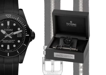 Titoni Seascoper 300 (Schwarz/DLC) – Bild 2